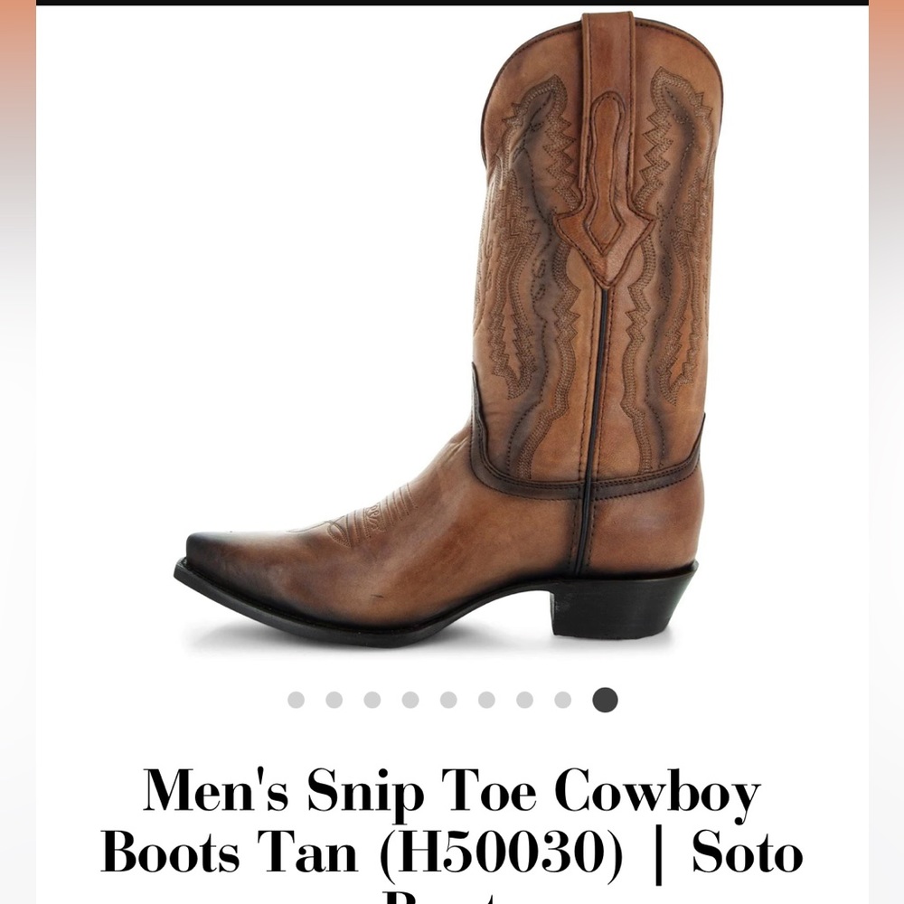Men’s Soto snip toe cowboy boots